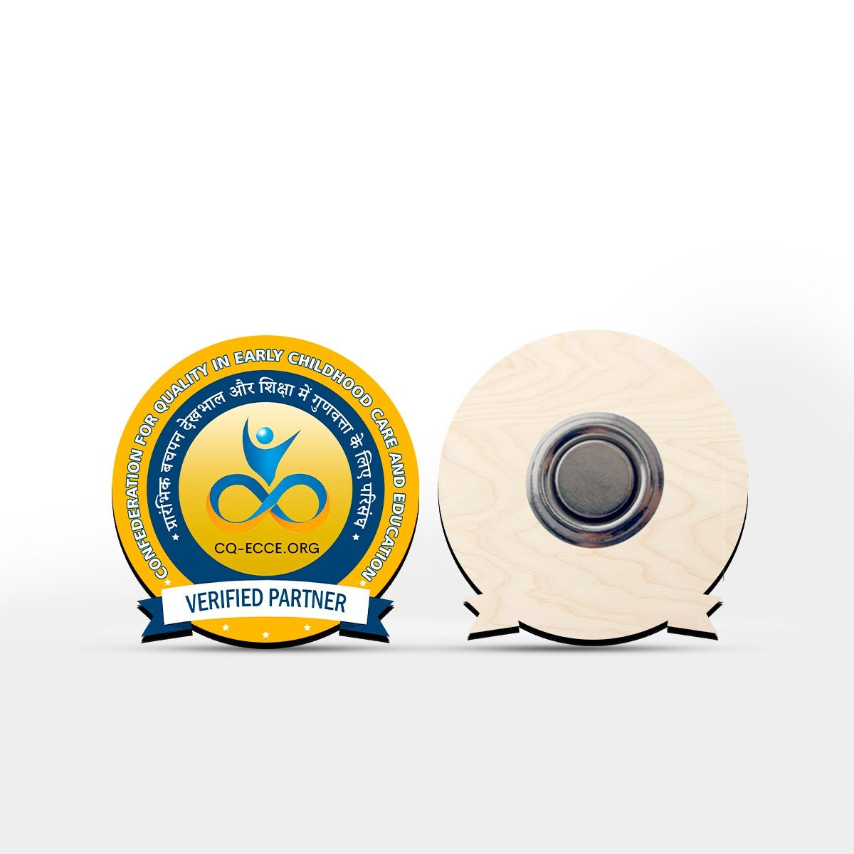 Customised Wooden Magnetic Pin – Confederation for Quality in Early Ch ...