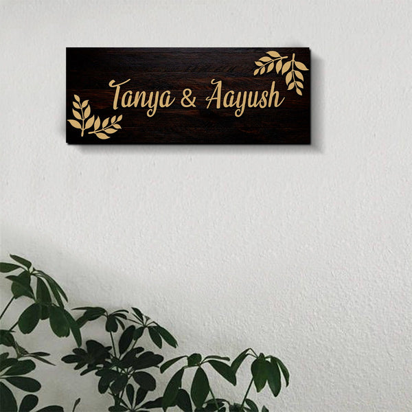 3D Floral Classic Name plate