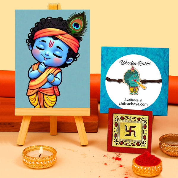 Little Kanha Theme Rakhi Hamper