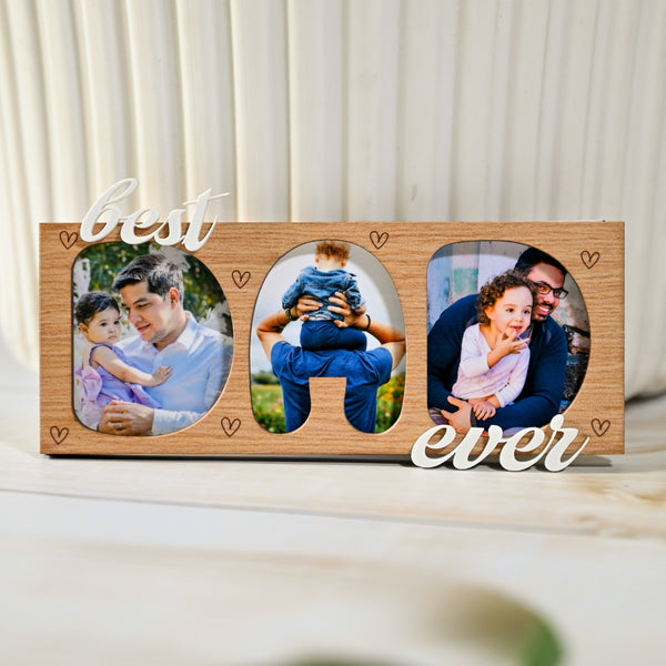 Personalised Best DAD Ever Photo Frame Magnets