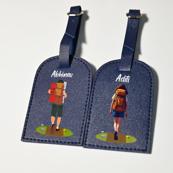 Personalised Luggage Tag For Couple