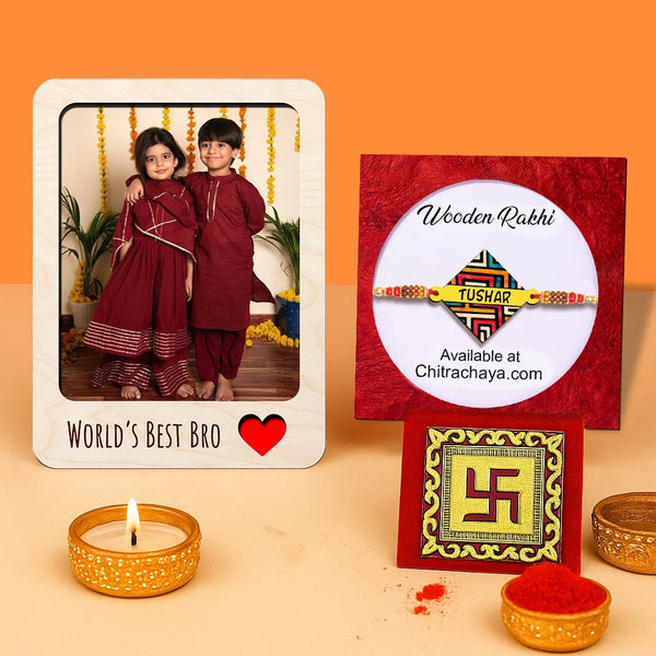 Personalised Name Theme Rakhi Hamper