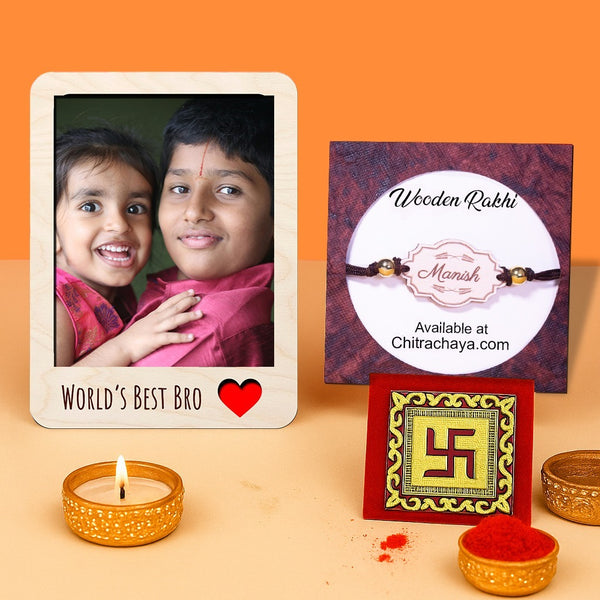 Personalised Vintage Theme Rakhi Hamper