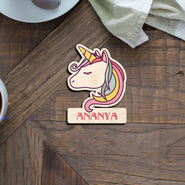 Personalised  Unicorn With Name Fridge Magnets
