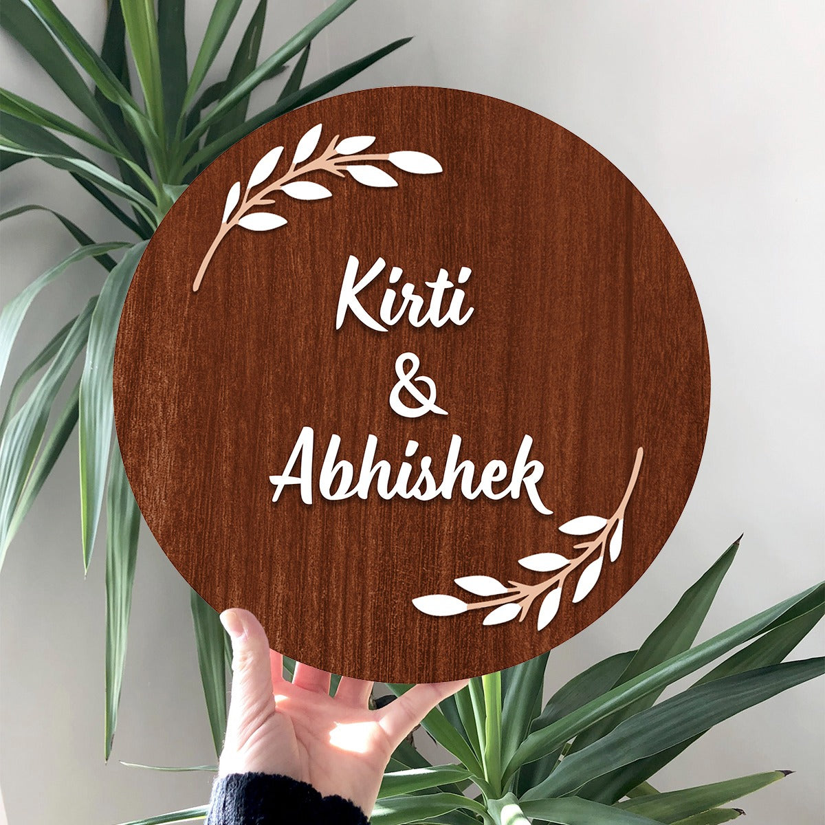 Premium Circular 3D Acrylic Name Plate – ChitraChaya