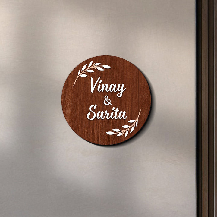 Premium Circular 3D Acrylic Name Plate – ChitraChaya