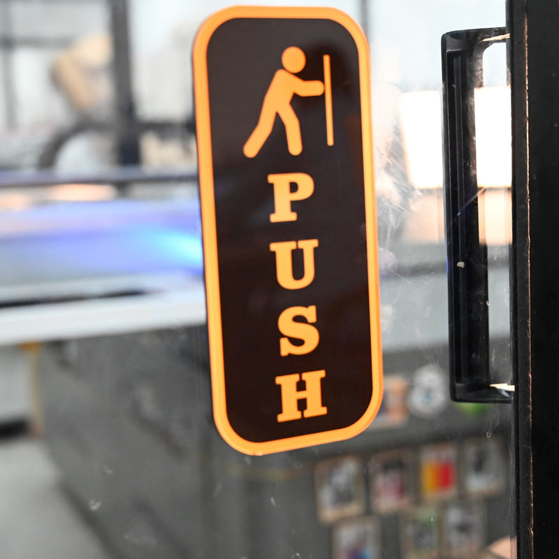 Push Pull Acrylic Signage – ChitraChaya