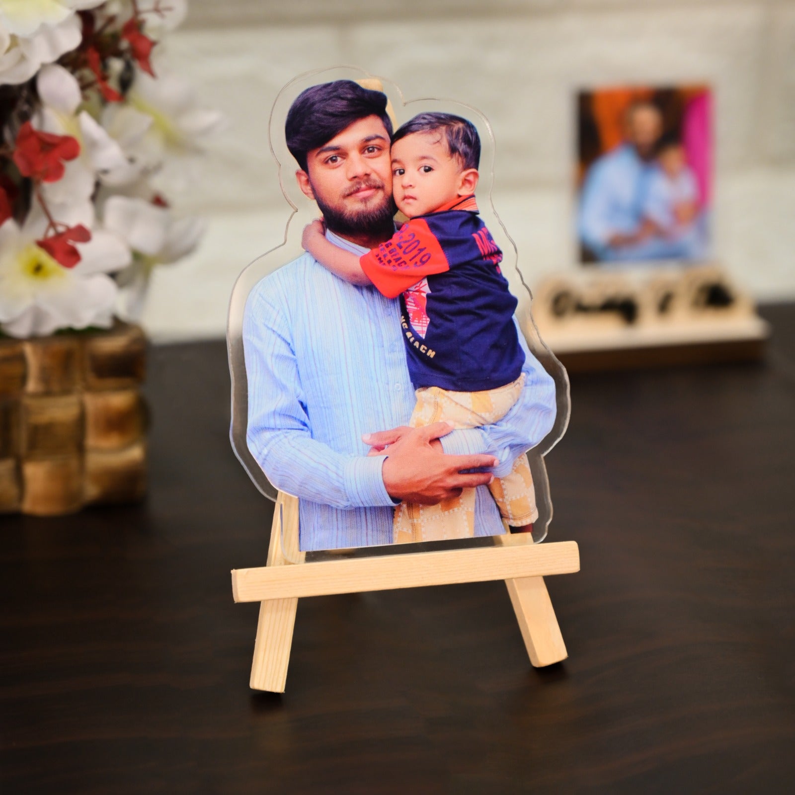 Photo Standee Small Acrylic Photo Standee With Easel – ChitraChaya