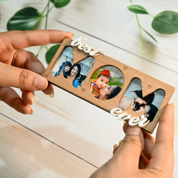 Personalised Best MOM Ever Photo Frame Magnets