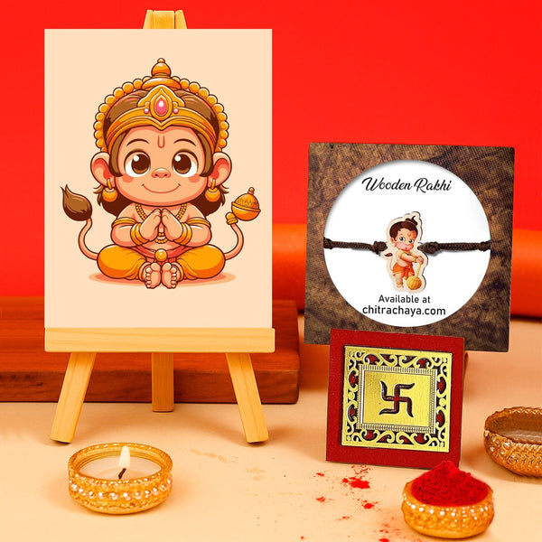 Little Hanuman Theme Rakhi Hamper