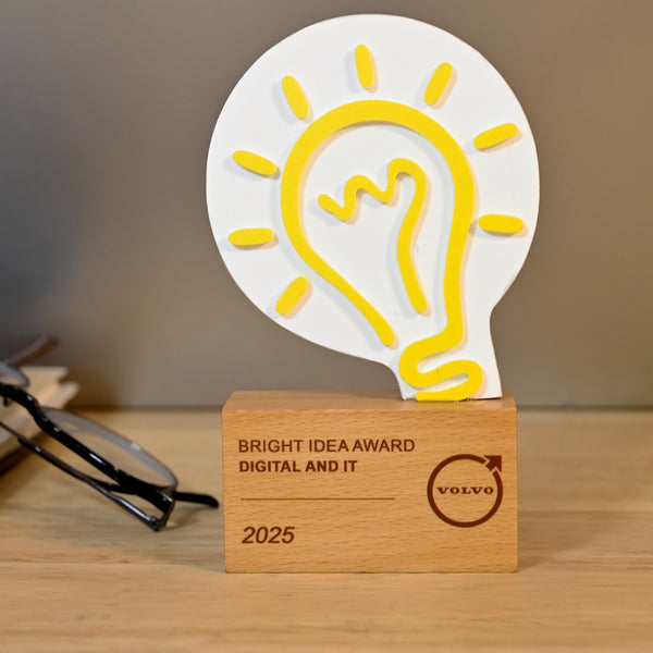 Bridge Idea Award – Acrylic & Wood Innovation Trophy