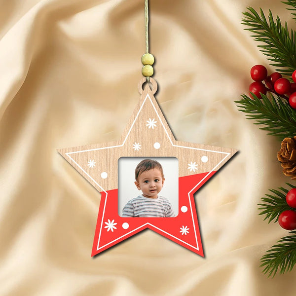 Personalised Wooden Christmas Star Ornament