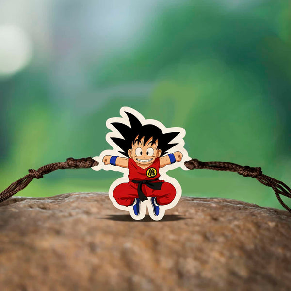 Wooden Rakhi | Goku