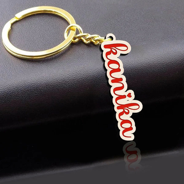 Personalised Name Wooden KeyChain