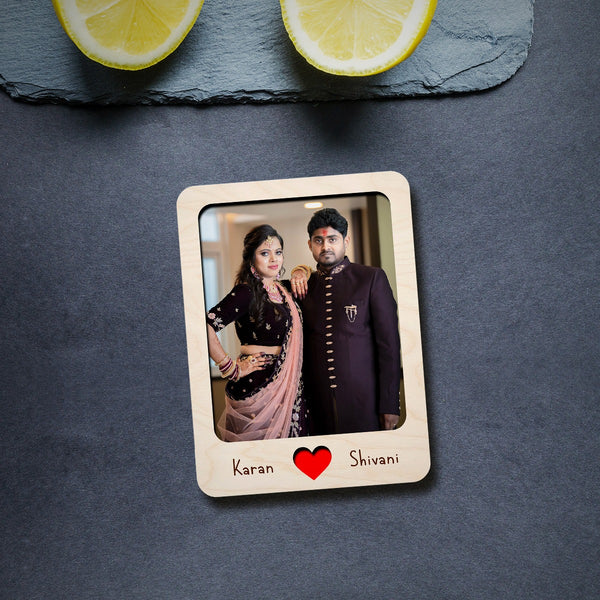 Personalised | Couple Special | Photo Frame Fridge Magnets