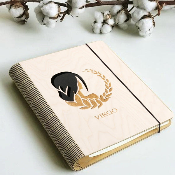 Wooden Notebook Binder | Virgo