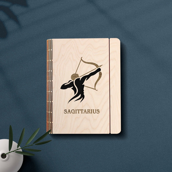 Wooden Notebook Binder | Sagittarius