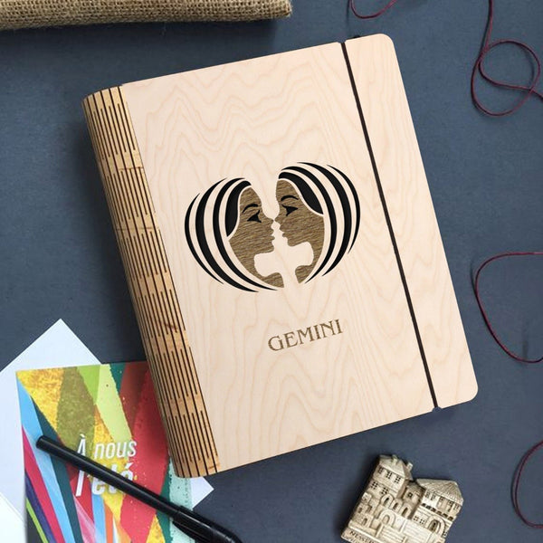 Wooden Notebook Binder | Gemini