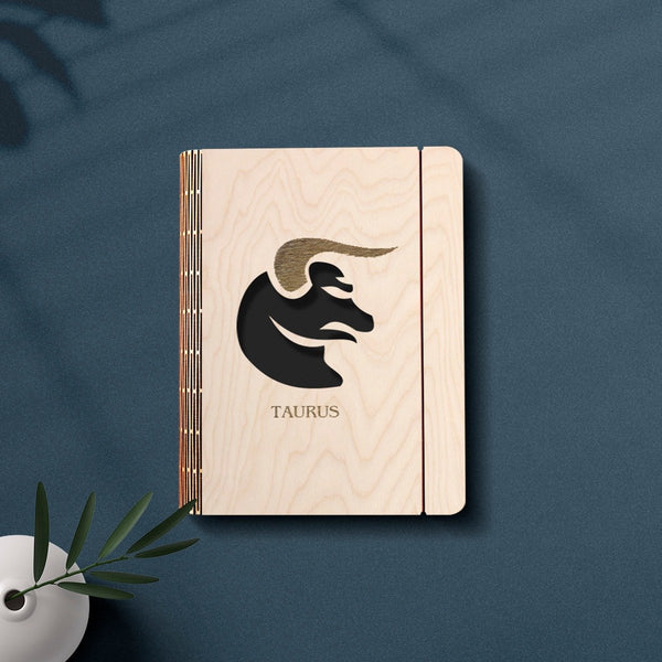 Wooden Notebook Binder | Taurus