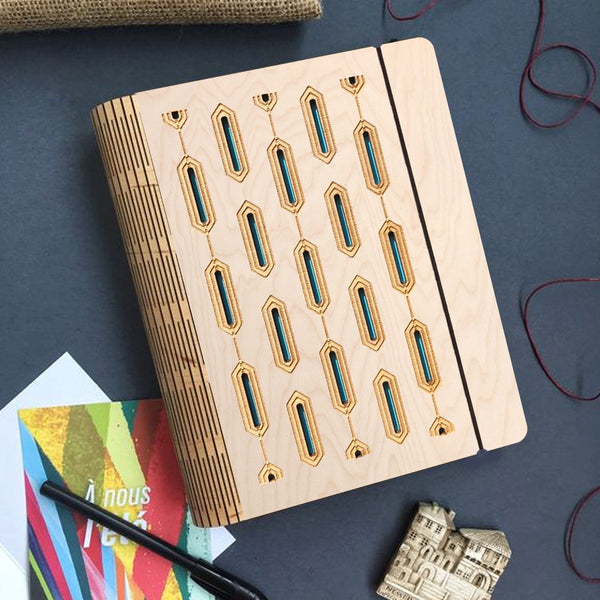 Wooden Notebook Binder | Pattern