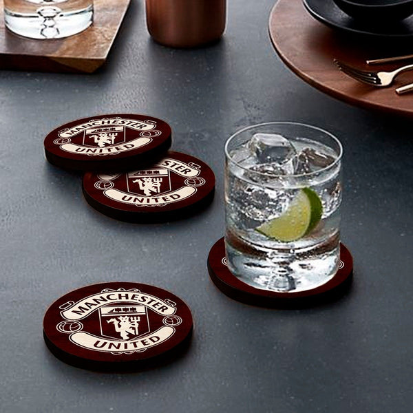 4"x4" Wooden Coasters | Red Devils