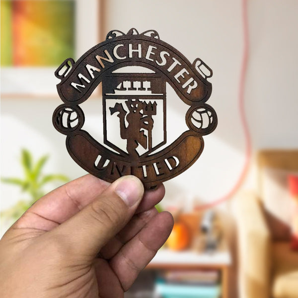 4"x4" Wooden Coasters Laser | Red Devils