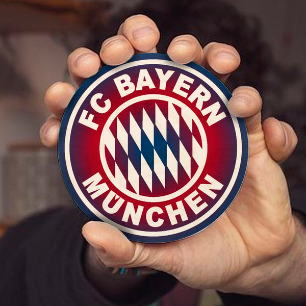 4"x4" Wooden Coasters | Bayern Munich FC