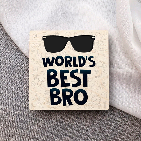 4"x4" Wooden Coasters | Best Brother