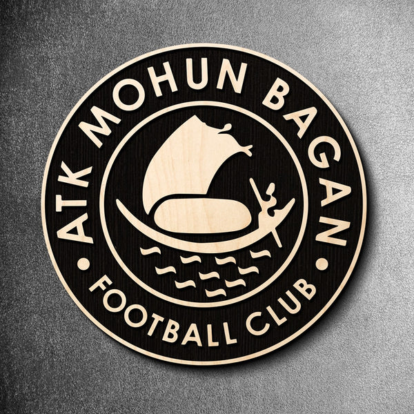 12"x12" Handcrafted Wooden Crest | Mohun Bagan