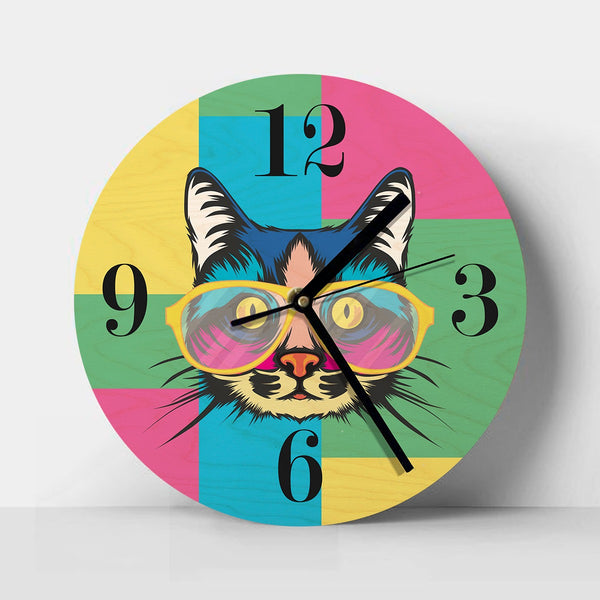Wood Based Quirky Wall Clock