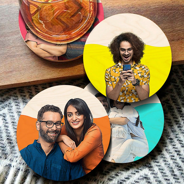 Personalised Comic Style Coasters| Set of 2