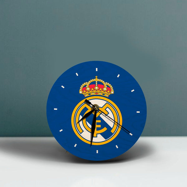 Wooden Table Clock | Real Madrid