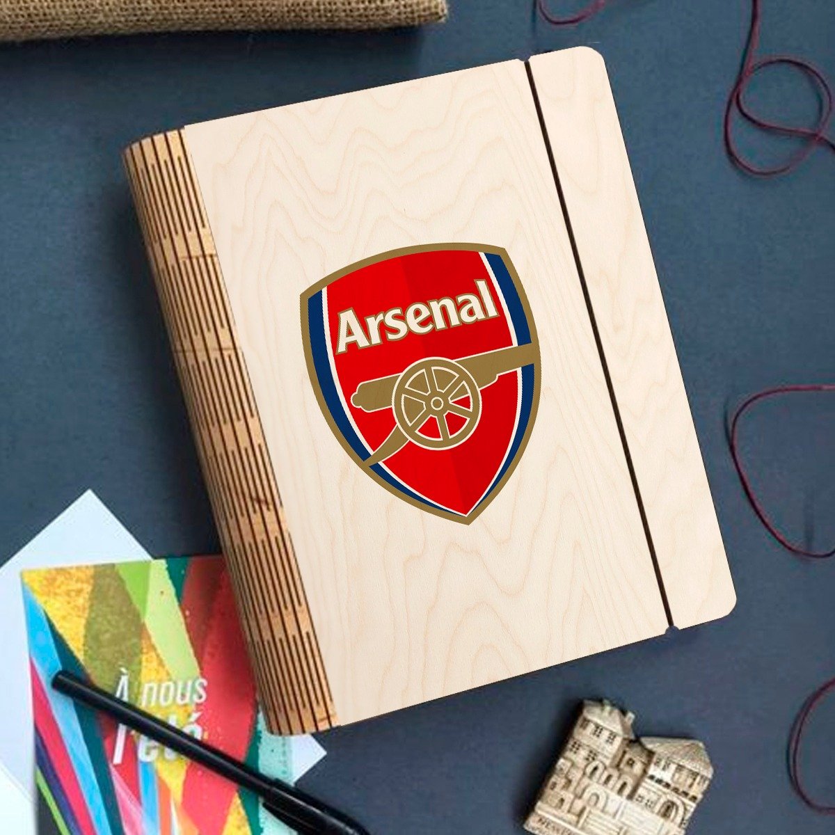 Arsenal Notebook Arsenal F.C. Wooden Notebook Binder – ChitraChaya