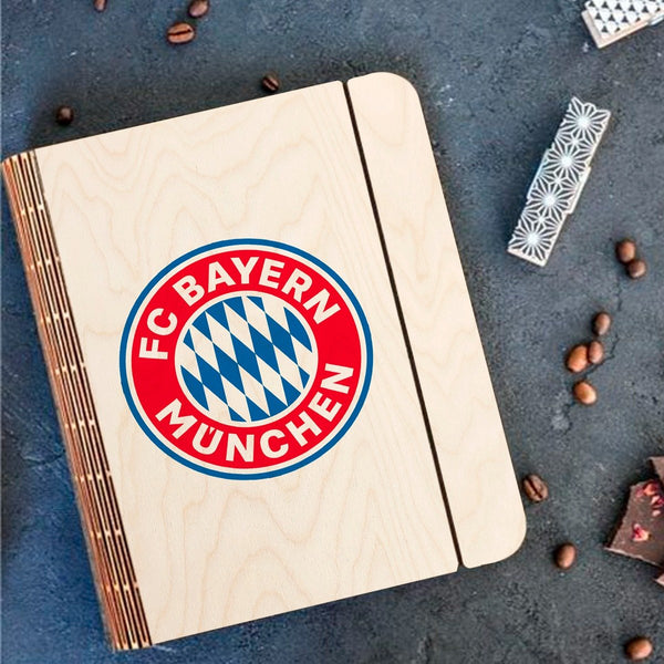 FC Bayern Munich Wooden Notebook Binder