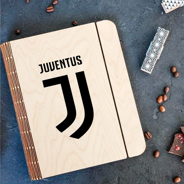 Juventus F.C. Wooden Notebook Binder