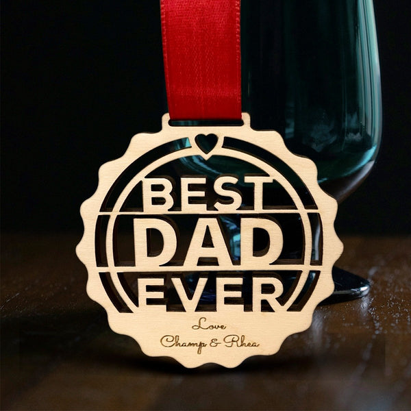 Personalised | Wooden Medal | Fathers Day