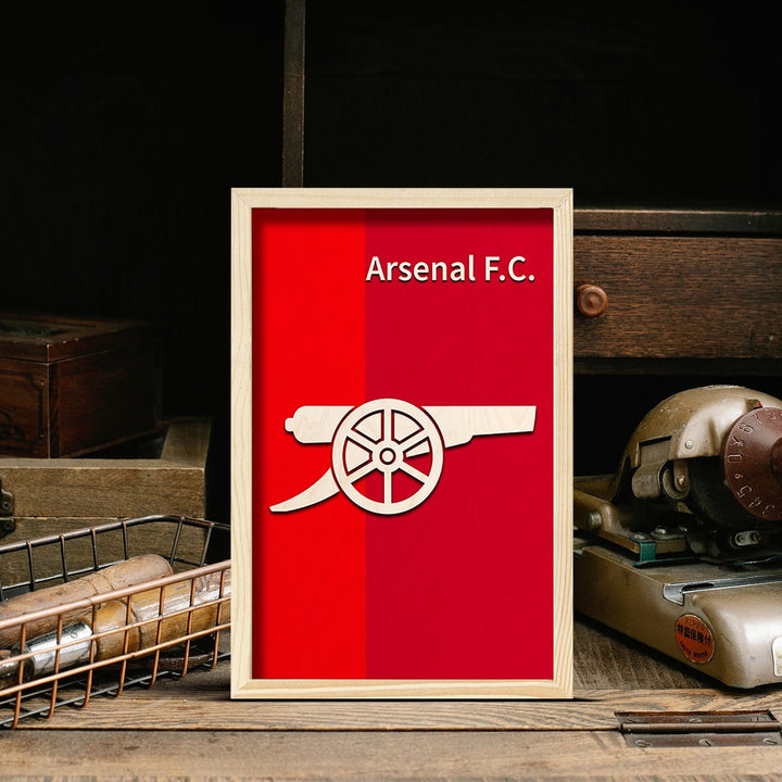 Frame Arsenal Arsenal Minimalistic Wooden 3D Artwork with Frame – ChitraChaya