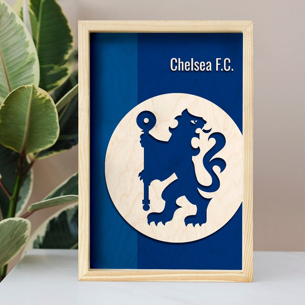 Chelsea Minimalistic Wooden 3D Artwork with Frame