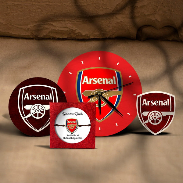 Wooden Rakhi Gift Set | Arsenal