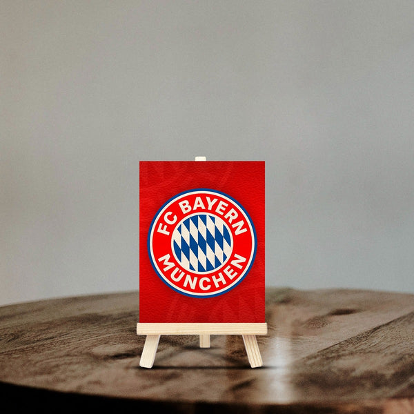 FC Bayern Munich Wood Print With Easel Stand