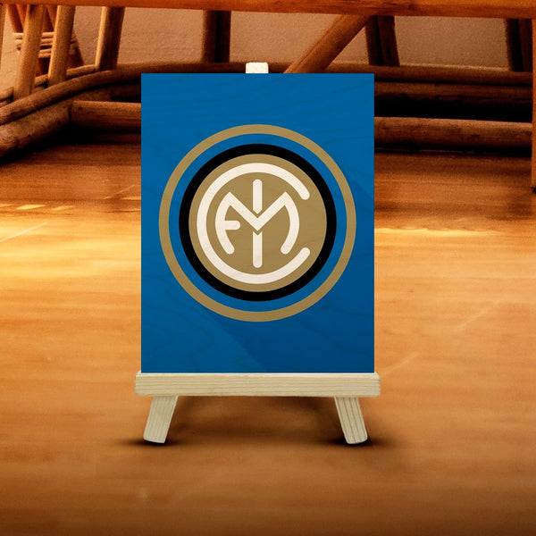 Inter Milan Wood Print With Easel Stand