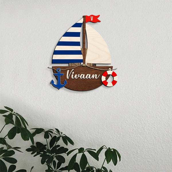 Sail The Seas Personalised 3D Kids Name Sign