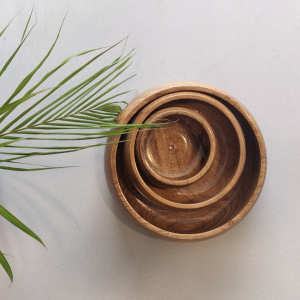 Wooden Bowls | Set of 3