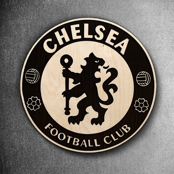 12"x12" Handcrafted Wooden Crest | Chelsea