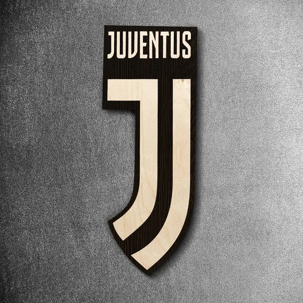 12"x5" Handcrafted Wooden Crest | Juventus