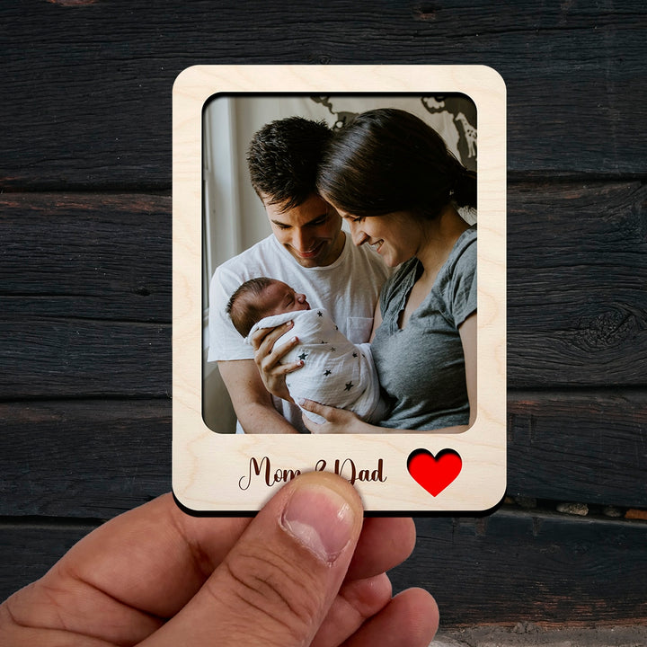 Personalised | Mom & Dad | Photo Frame Fridge Magnets – ChitraChaya