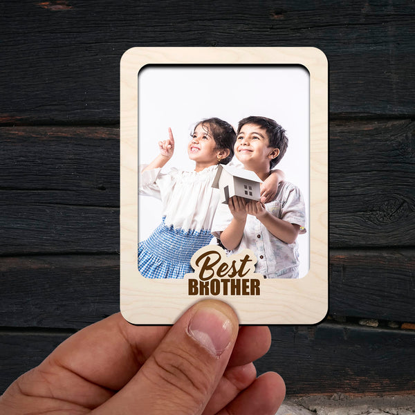 Personalised | Best Brother | Photo Frame Fridge Magnets
