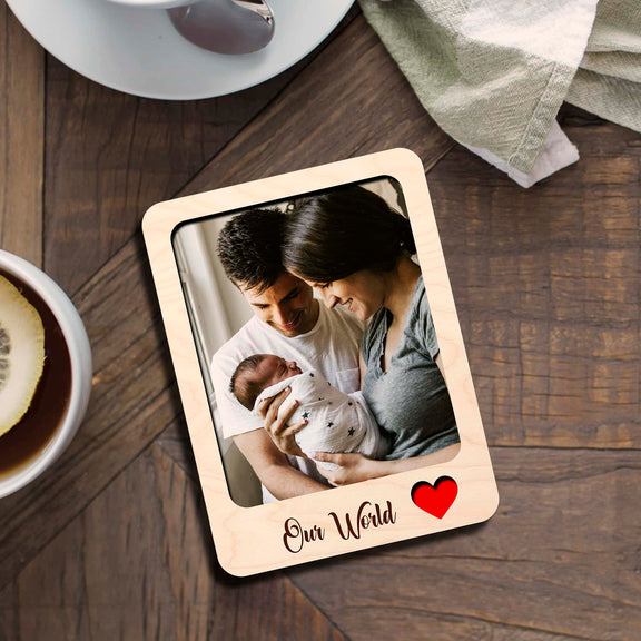 Personalised | Our World | Photo Frame Fridge Magnets – ChitraChaya